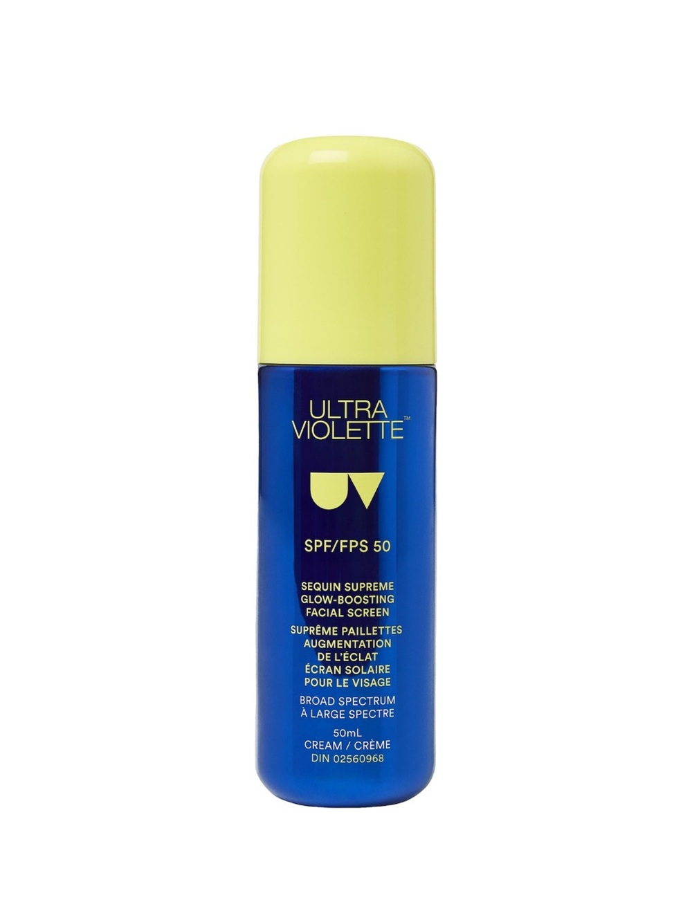 Brand NEW ULTRA VIOLETTE™ SPF/FPS 50 SEQUIN SUPREME GLOW-BOOSTING
FACIAL SCREEN